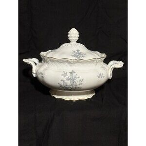 Eschenbach La Reine Weiss Fine China Soup Tureen And Lid Mint Condition!!